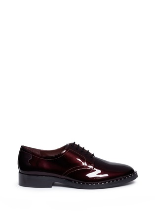 Main View - Click To Enlarge - ASH - 'Wilco' stud welt patent leather Derbies