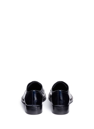 Back View - Click To Enlarge - ASH - 'Wilco' stud welt patent leather Derbies