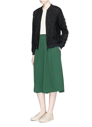 Figure View - Click To Enlarge - OPENING CEREMONY - Broderie anglaise bomber jacket