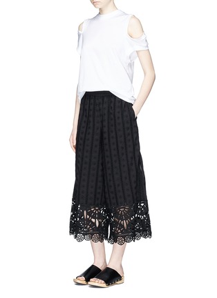 Figure View - Click To Enlarge - OPENING CEREMONY - Broderie anglaise culottes