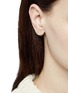 Figure View - Click To Enlarge - MARIA TASH - 'Star Eternity' 18k yellow gold single 6.5mm hoop earring