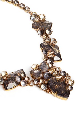 Detail View - Click To Enlarge - ERICKSON BEAMON - 'Temporal Schism' glitter crystal necklace