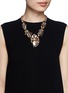 Figure View - Click To Enlarge - ERICKSON BEAMON - 'Temporal Schism' glitter crystal necklace