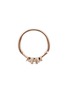 Detail View - Click To Enlarge - MARIA TASH - 'Princess' diamond 18k rose gold single 9.5mm hoop earring