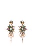 Main View - Click To Enlarge - ERICKSON BEAMON - Iron Butterfly' floral crystal glass pearl earrings