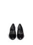 Figure View - Click To Enlarge - STUART WEITZMAN - 'Well Groomed' satin bow Spazzolato leather slip-ons