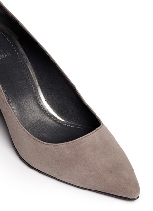 Detail View - Click To Enlarge - STUART WEITZMAN - 'First Class' suede pumps