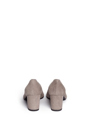 Back View - Click To Enlarge - STUART WEITZMAN - 'First Class' suede pumps