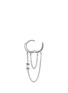 Detail View - Click To Enlarge - MARIA TASH - 'Eternity' chain fringe drop single 6.5mm hoop earring