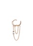 Detail View - Click To Enlarge - MARIA TASH - 'Eternity' chain fringe drop single 6.5mm hoop earring