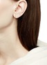 Figure View - Click To Enlarge - MARIA TASH - 'Eternity' chain fringe drop single 6.5mm hoop earring