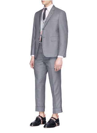 Figure View - Click To Enlarge - THOM BROWNE  - Wool twill suit