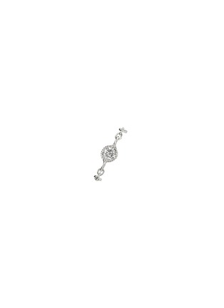Main View - Click To Enlarge - MARIA TASH - 'Chain Orbit' diamond white gold single link stud earring