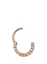 Detail View - Click To Enlarge - MARIA TASH - 'Horizontal Eternity' opal 14k rose gold single 8mm hoop earring