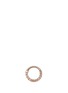 Main View - Click To Enlarge - MARIA TASH - 'Horizontal Eternity' opal 14k rose gold single 8mm hoop earring