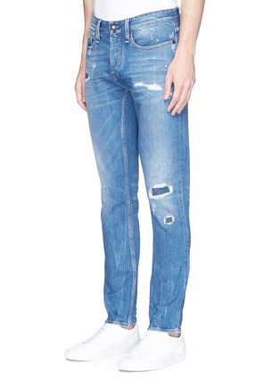 Front View - Click To Enlarge - DENHAM - 'Razor' slim fit ripped jeans