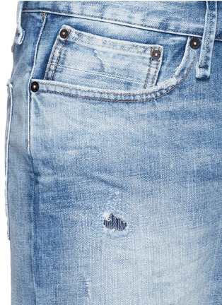 Detail View - Click To Enlarge - DENHAM - Cropped ripped jeans