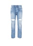 Main View - Click To Enlarge - DENHAM - Cropped ripped jeans