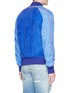 Back View - Click To Enlarge - DENHAM - Fan embroidered reversible cupro souvenir jacket