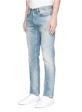 Front View - Click To Enlarge - DENHAM - 'Razor' slim fit ripped jeans