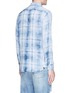 Back View - Click To Enlarge - DENHAM - Check plaid flannel shirt