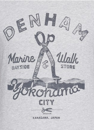 Detail View - Click To Enlarge - DENHAM - 'Marine & Walk' print T-shirt