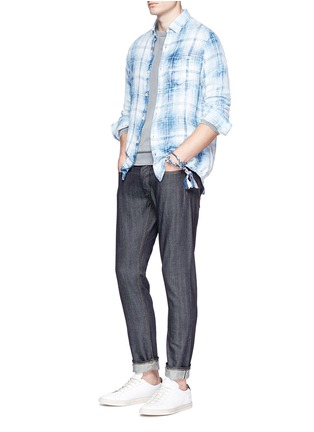 Figure View - Click To Enlarge - DENHAM - 'Razor' raw selvedge jeans