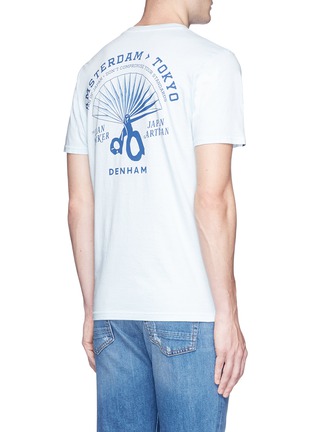 Back View - Click To Enlarge - DENHAM - 'Fan of Japan' print T-shirt