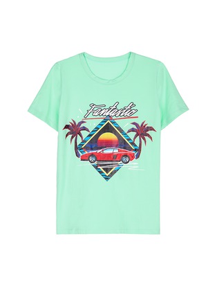 Main View - Click To Enlarge - GROUND ZERO - 'Fantastic' sunset car print unisex T-shirt