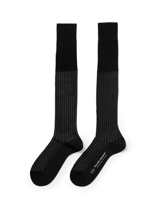 Main View - Click To Enlarge - FALKE - 'Shadow' stripe knee socks