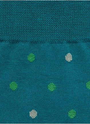Detail View - Click To Enlarge - FALKE - Bicolour dot cotton-wool socks