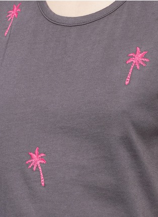 Detail View - Click To Enlarge - SANDRINE ROSE - x The Webster 'The Crew Tank' palm tree top