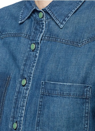 Detail View - Click To Enlarge - SANDRINE ROSE - x The Webster 'The Boyfriend Shirt' in denim