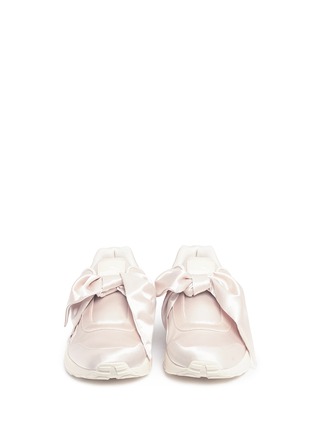 Front View - Click To Enlarge - PUMA - 'Bow' satin sneakers