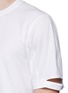 Detail View - Click To Enlarge - HELMUT LANG - Cutout cuff T-shirt