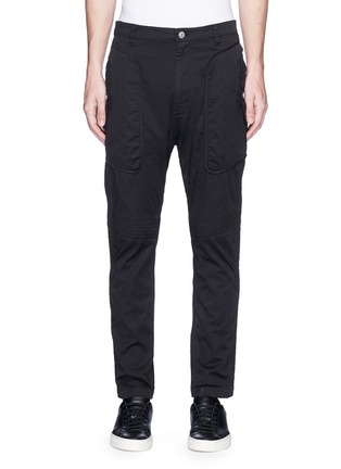Main View - Click To Enlarge - HELMUT LANG - 'Utility' twill moto pants