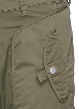 Detail View - Click To Enlarge - HELMUT LANG - 'Utility' twill moto pants