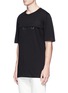 Front View - Click To Enlarge - HELMUT LANG - Logo print layered T-shirt