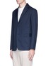 Front View - Click To Enlarge - THEORY - 'Park Hybrid' poplin soft blazer