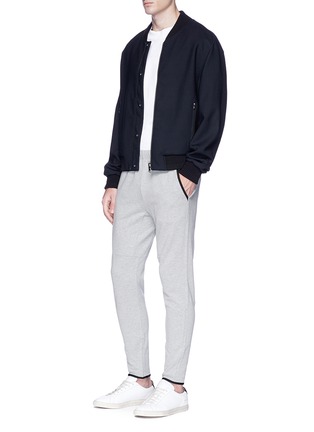 Figure View - Click To Enlarge - THEORY - 'Shiller NW' zip cuff sweatpants