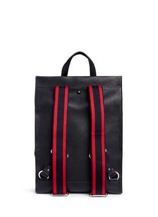 Detail View - Click To Enlarge - ALEXANDER MCQUEEN - Leather tote backpack