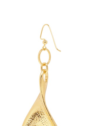 Detail View - Click To Enlarge - MOUNSER - 'Lunar' 14k gold plated mismatched earrings