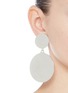 Figure View - Click To Enlarge - MOUNSER - Irregular coin charm clip earrings