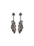 Main View - Click To Enlarge - AISHWARYA - Diamond gold alloy leaf drop earrings
