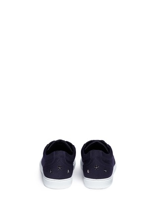 Back View - Click To Enlarge - JIMMY CHOO - 'Cash' wool flannel sneakers