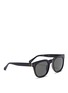 Figure View - Click To Enlarge - LINDA FARROW - Metal inset rim acetate D-frame sunglasses