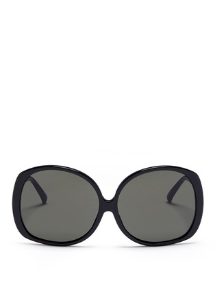 Main View - Click To Enlarge - LINDA FARROW - Oversized acetate square sunglasses