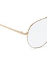 Detail View - Click To Enlarge - LINDA FARROW - 'Ayala' metal aviator optical glasses