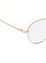Detail View - Click To Enlarge - LINDA FARROW - Metal round optical glasses