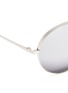 Detail View - Click To Enlarge - LINDA FARROW - Metal mirror aviator sunglasses